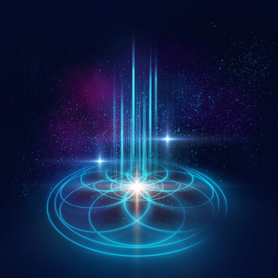 Sacred geometry symbols and elements background Alchemy religi